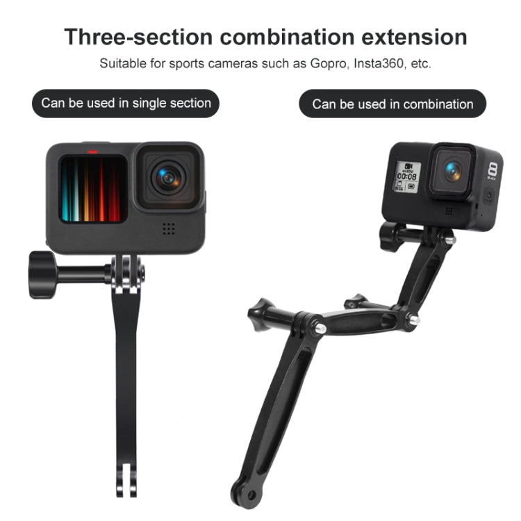 Universal Aluminum Extension Arm Grip for Action Cameras