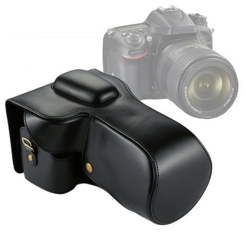 Custodia in pelle PU per fotocamera full body per Nikon D7200 / D7100 / D7000 (obiettivo 18-200 / 18-140mm), For D7200