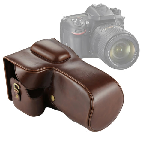 Custodia in pelle PU per fotocamera full body per Nikon D7200 / D7100 / D7000 (obiettivo 18-200 / 18-140mm), For D7200