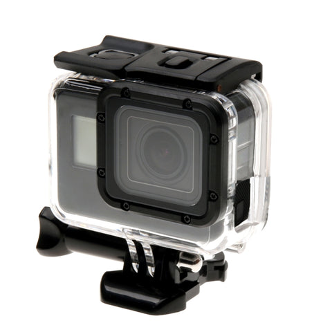 Per GoPro HERO6 /5 Custodia protettiva Skeleton + Cover posteriore cava con fibbia Montaggio base e vite, non è necessario smontare l'obiettivo, Hollow Back Cover