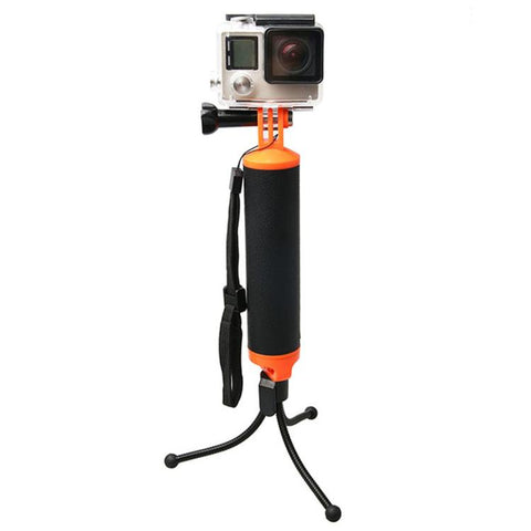 Impugnatura galleggiante con supporto per treppiede e cinghia regolabile anti-smarrimento per GoPro Hero11 Black / HERO10 Black / HERO9 Black /HERO8 / HERO7 /6 /5 /5 Session /4 Session /4 /3+ /3 /2 /1, Insta360 ONER, DJI Osmo Action e altre action camera