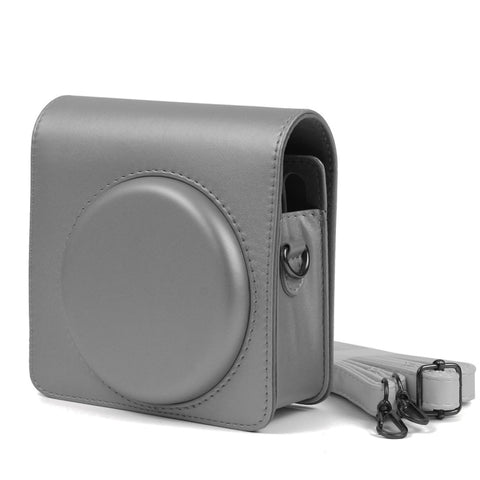 Étui en cuir PU perlé pour appareil photo FUJIFILM Instax SQUARE SQ6, avec tracolla regolabile, SQ6
