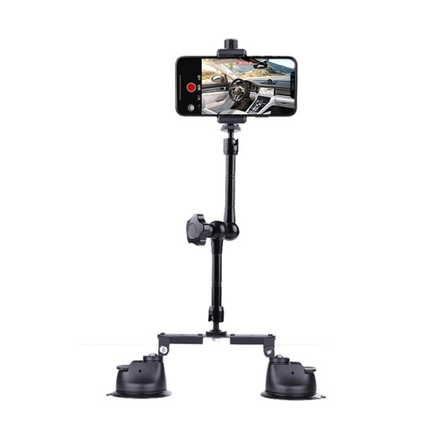 Support pour téléphone avec bras magique et attrito articulé avec ventosa à double gambe, bras magique à ventouse à double jambe