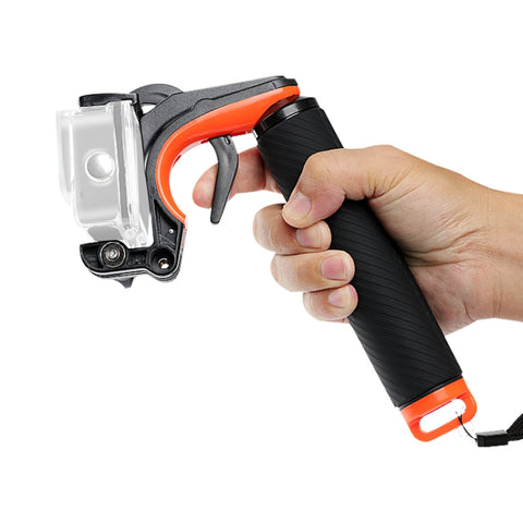 Grilletto dell'otturatore + Asta di galleggiamento per immersione con impugnatura galleggiante con cinturino regolabile anti-smarrimento, vite e chiave per GoPro HERO8 Nero