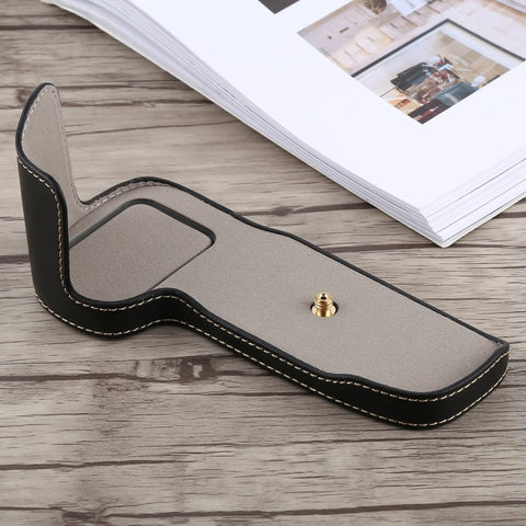 Base mezza custodia per fotocamera in pelle PU con filo da 1/4 di pollice per Canon EOS 5D Mark IV / 5D Mark III, For Canon 5D4