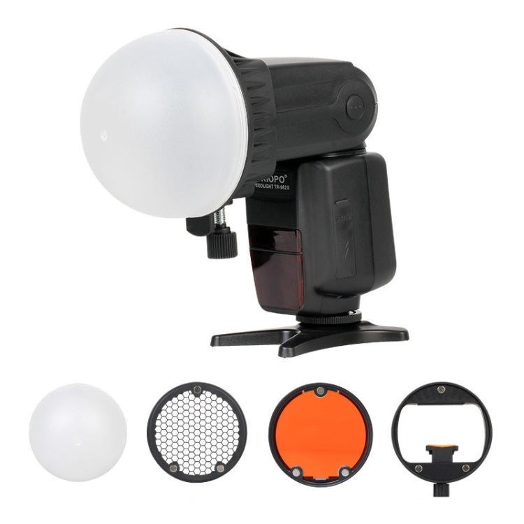 TRIOPO TR-08 Kit Softbox Flash Speedlite a nido d'ape con fissaggio magnetico con 4 filtri colorati magnetici, TR-08