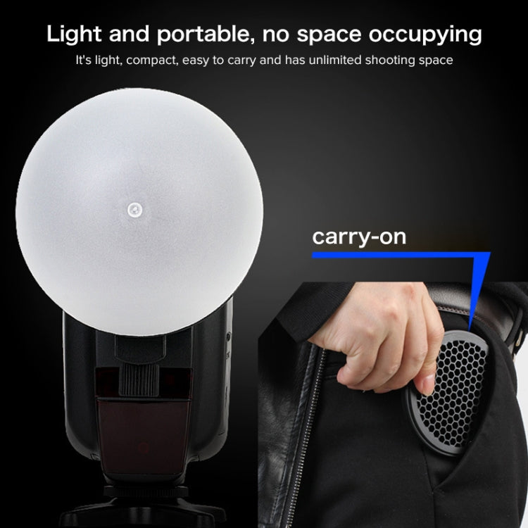 TRIOPO TR-08 Kit Softbox Flash Speedlite a nido d'ape con fissaggio magnetico con 4 filtri colorati magnetici, TR-08