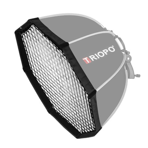 TRIOPO S55 Diametro 55 cm Griglia a nido d'ape Ottagonale Softbox Riflettore Diffusore per Studio Speedlite Flash Softbox, Diametro 55 cm