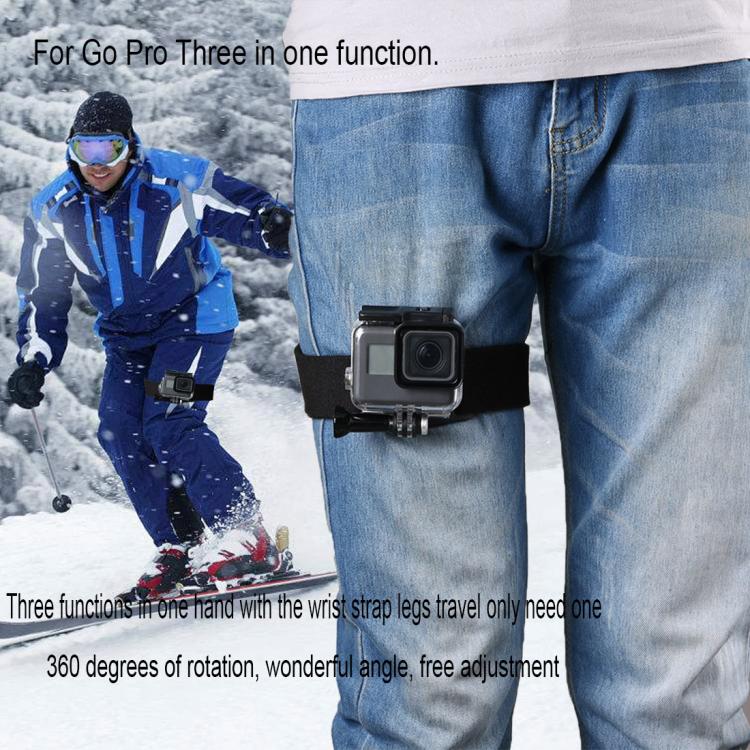 3 in 1 Hand Wrist Arm Leg Straps for Action Cameras