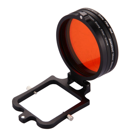 Filtro per obiettivo subacqueo giallo + rosso + viola da 58 mm per GoPro HERO7 Nero/6/5, 58mm 3-color Diving Lens