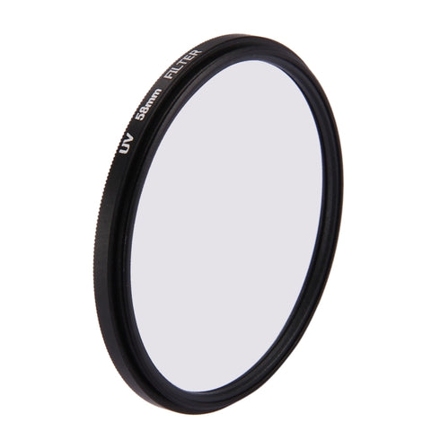 Filtro per lenti UV a cerchio rotondo 3 in 1 da 58 mm con cappuccio per GoPro HERO7 Nero/6/5, 58mm UV Lens