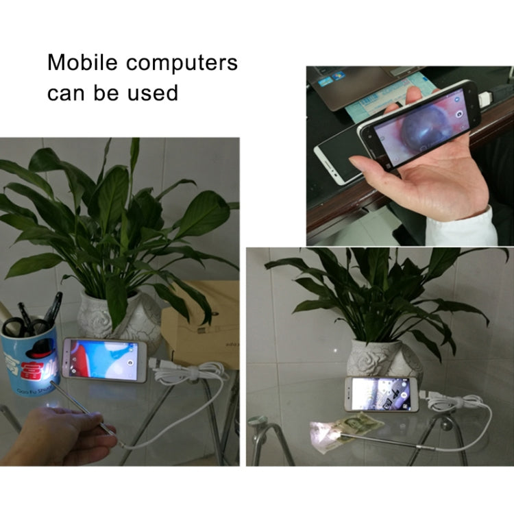 Microscopio Digitale USB 0,3 MP con Illuminazione a 6 LED e Lente da