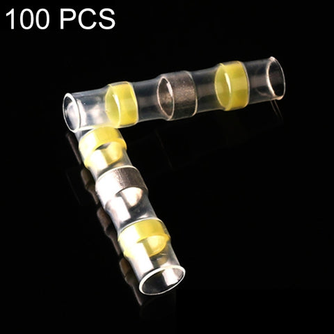 100 PZ AWG12-10 4-6mm Sigillo Termorestringente Connettori per cavi Terminali gialli Manicotto a saldare, 4-6mm Yellow - Novalix Store