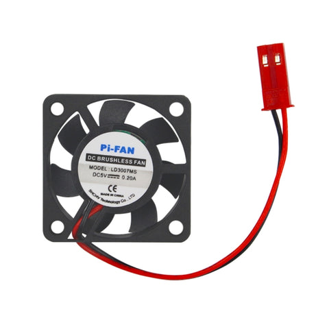 Ventilation de refroidissement pour mini ordinateur DC 5V 0,2A avec cadre de refroidissement pour Raspberry Pi 3B / 2B / B+, dimensions: 30x30x8mm