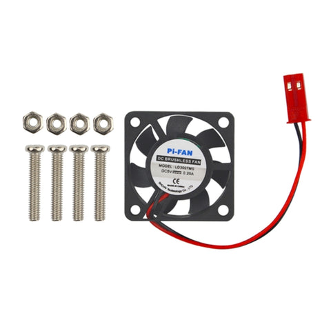 Ventilation de refroidissement pour mini ordinateur DC 5V 0,2A avec cadre de refroidissement pour Raspberry Pi 3B / 2B / B+, dimensions: 30x30x8mm