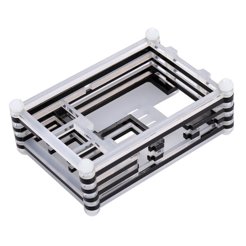 Support de conchiglia en acrylique à 9 couches avec foro pour ventola de raffreddamento pour Raspberry pi 3