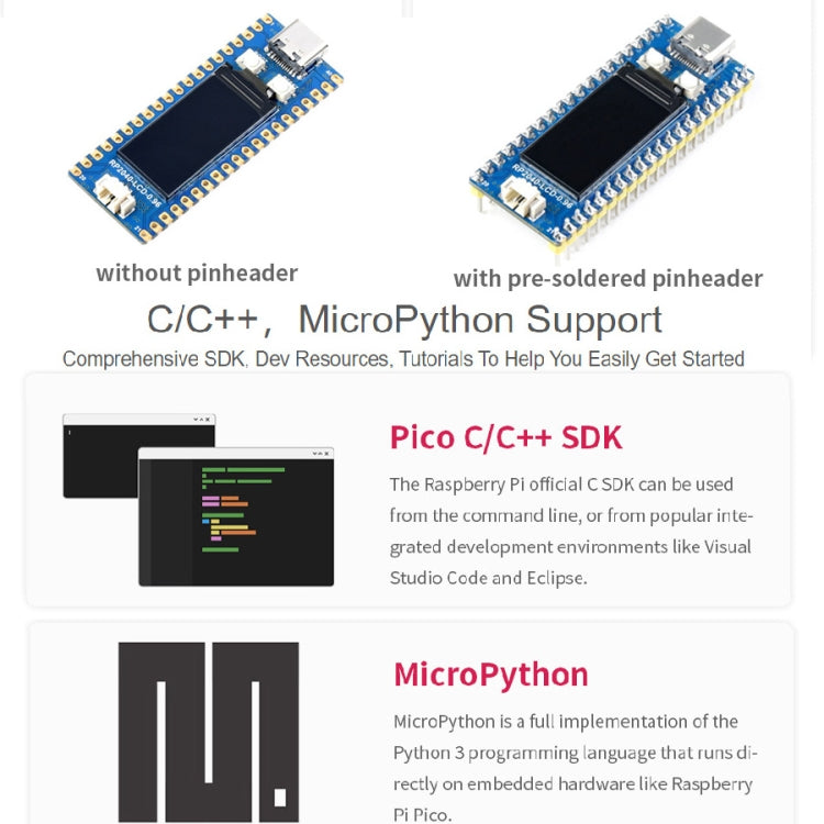 RP2040 LCD Module - Pico-like MCU Board for Electronics