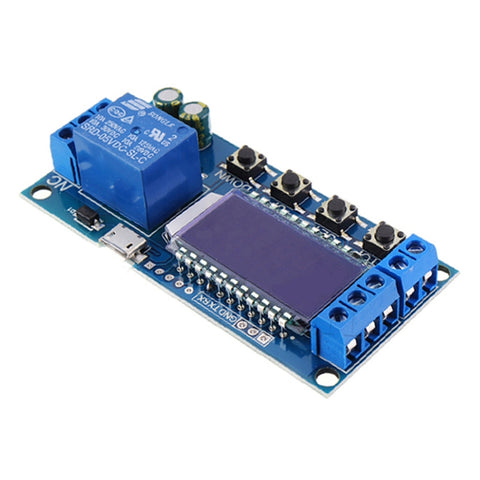 XY-LJ02 6-30 V Micro USB affichage LCD numérique temporisateur avec contrôleur de contrôle du module relais