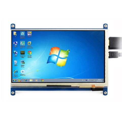 L'écran tactile LCD HDMI (C) de 7 pouces WAVESHARE 1024 × 600 pour Raspberry Pi prend en charge différents systèmes, 7 pouces HDMI LCD (C)
