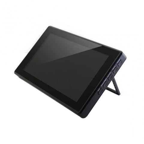 Écran tactile capacitif WAVESHARE de 7 pouces HDMI LCD (H) IPS 1024x600 avec couverture en verre trempé, prend en charge plus de mini-PC et systèmes multiples, 7 pouces HDMI LCD (H) IPS