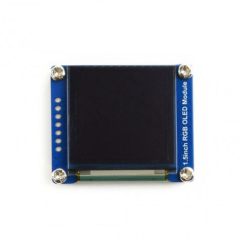 WAVESHARE 128x128 module d'affichage OLED RGB général de 1,5 pouces à couleurs élevées à 16 bits avec interface SPI, 1.5 pouces OLED