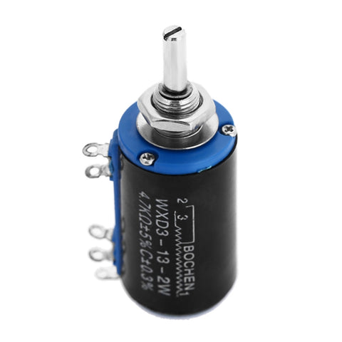 WXD3 - 13 - Potentiomètre multidirectionnel de précision de 2 W 4,7 K Ohm - Noir