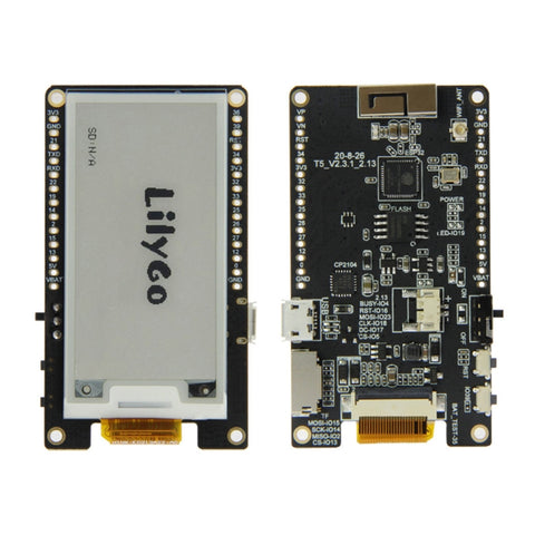 Écran à pouces TTGO T5 V2.3.1 DEPG0213BN Module WiFi Bluetooth Écran d'extension à pouces de 2,13 pouces, DEPG0213BN