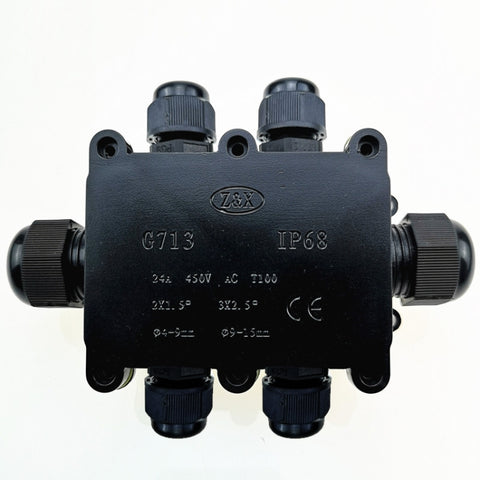 G713 Scatola di giunzione impermeabile a sei vie IP68 per la protezione del circuito, G713-6P
