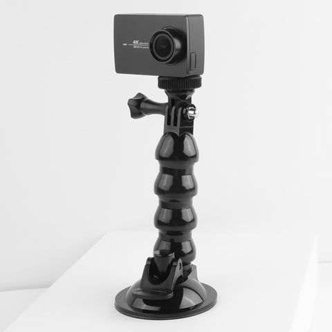 Supporto con morsetto flessibile a ventosa per GoPro Hero11 Black / HERO10 Black /9 Black / HERO8 Black /7 /6 /5 /5 Session /4 Session /4 /3+ /3 /2 /1, DJI Osmo Action, Xiaoyi e altre Telecamere d'azione, Jaws Flex Clamp