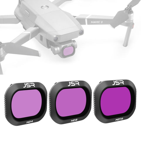 Filtro obiettivo JSR Drone 3 in 1 ND4+ND8+ND16 per DJI MAVIC 2 Pro, ND4+ND8+ND16
