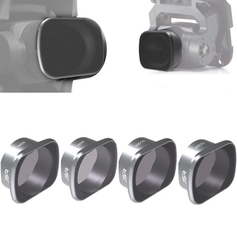 JSR KS 4 in 1 ND4+ND8+ND16+ND32 Filtro obiettivo per DJI FPV, telaio in lega di alluminio, 4 in 1 ND
