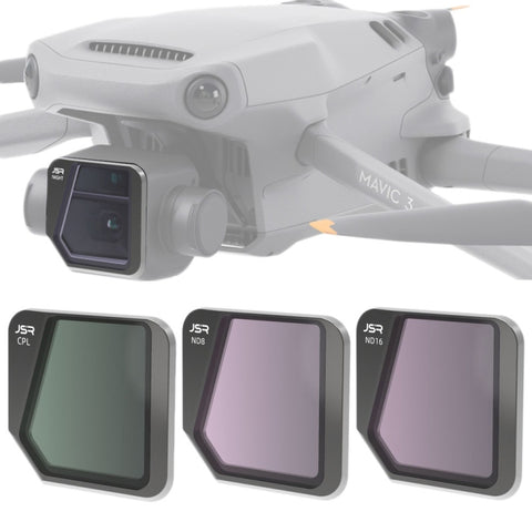 Filtre obettivo JSR Drone 3 en 1 CPL+ND8+ND16 pour DJI Mavic 3, CPL+ND8+ND16