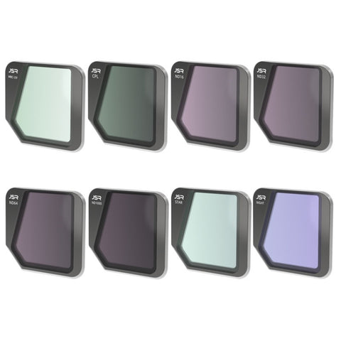 JSR Drone 8 in 1 MCUV+CPL+ND16+32+64+1000+STAR+NIGHT Filtro obiettivo per DJI Mavic 3, MCUV+CPL+ND16+32+64+1000+STAR+NIGHT