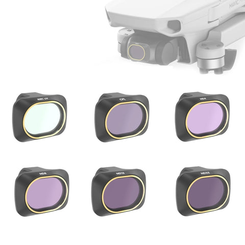 Filtre obettivo JSR Drone 6 en 1 UV+CPL+ND4+ND8+ND16+ND32 pour DJI MAVIC mini, UV+CPL+ND4+ND8+ND16+ND32