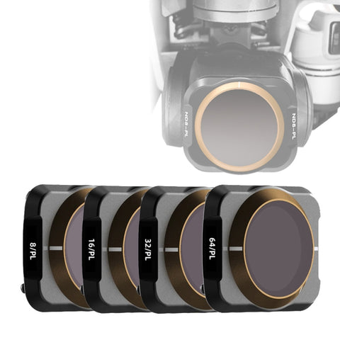 JSR Drone 4 in 1 ND8-PL+ND16-PL+ND32-PL+ND64-PL Filtro obiettivo per DJI MAVIC Air 2, ND8PL+ND16PL+ND32PL+ND64PL