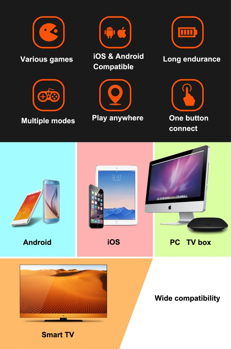 Controller Bluetooth Wireless MOCUTE-050 per Smartphone e Tablet