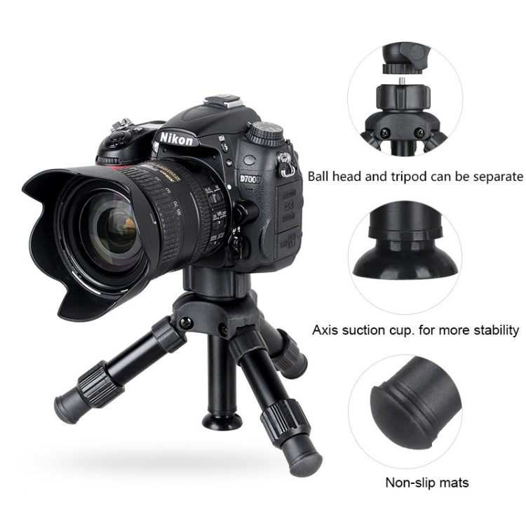 BEXIN MS02 Small Lightweight Tabletop Camera Tripod for Phone Dslr Camera, MS02