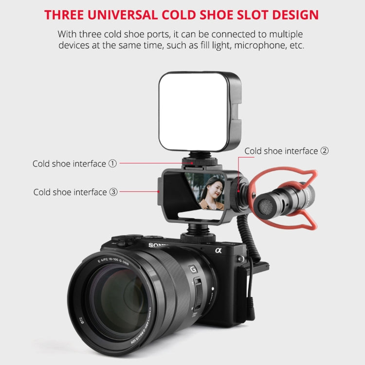 Schermo ribaltabile universale per fotocamera Vlog YELANGU A74