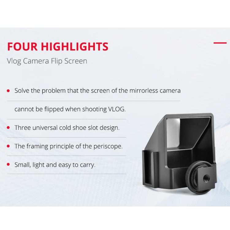 Schermo ribaltabile universale per fotocamera Vlog YELANGU A74