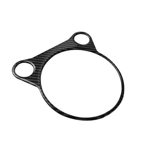 Adhésif décoratif pour panneau de console de position de l'ingranaggio en fibre de carbone pour voiture pour Nissan 370Z Z34 2009-, guide vers l'avant et l'avant universel, panneau de console de position d'engrenage complet