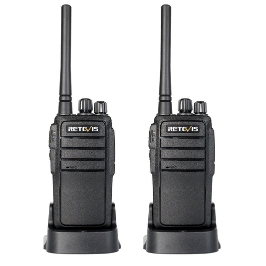 Walkie Talkie Portatile RETEVIS RT21, 400-480 MHz, 16 Canali, Spina USA, Resistente e Ricco di Funzioni