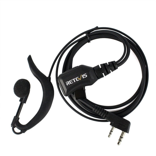 RETEVIS R-111 Microfono auricolare con volume regolabile PTT tipo G per H-777/RT-5R/RT1/RT2/RT5, R-111 K Head