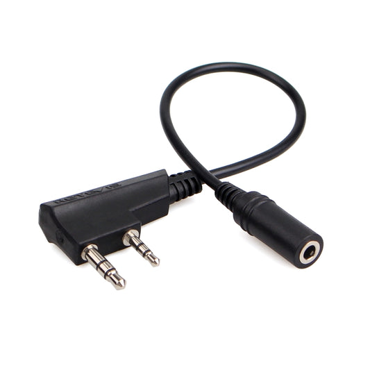 RETEVIS TCK01 Kenwood Cavo di trasferimento audio per auricolari da 2 pin a 3,5 mm femmina per telefono cellulare per RT21/RT22/RT24/RT7/RT27/H777, TCK01