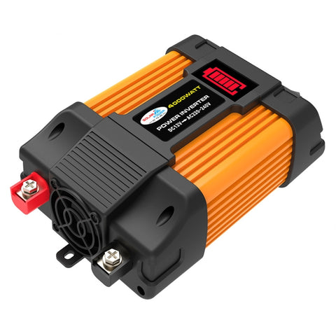 Little Wasp Alimentatore per auto da 12V a 220V 4000W con display LED e doppia USB, 12V a 220V 4000W