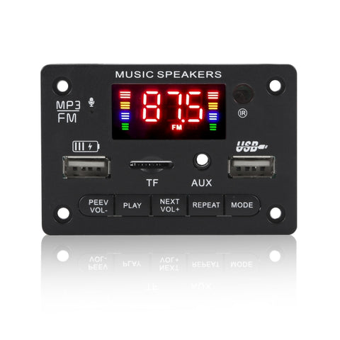 JX-809BT Scheda decodificatore lettore audio MP3 per auto 12V Radio FM USB, con Bluetooth / Controllo remoto / Registrazione, JX-809BT
