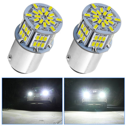 1 paio E0052 9-14V 1156-54SMD-2835 6000K 1080LM Luce bianca Decodifica auto Indicatori di direzione Luce di retromarcia, E0052 - Novalix Store