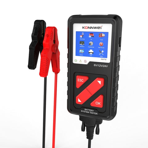 Tester per Batterie al Piombo-Acido KONNWEI KW710 - 6V-24V, Display