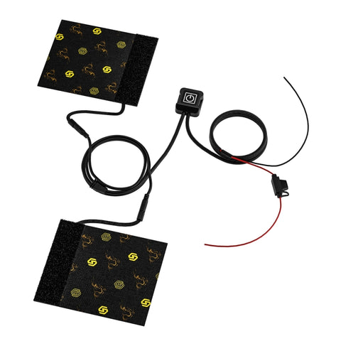 WUPP CS-974B1 Chiusura a strappo modificata per motocicletta Riscaldamento elettrico intelligent Coprimano riscaldato Impugnatura riscaldata con controllo della temperatura a tre marce, CS-974B1