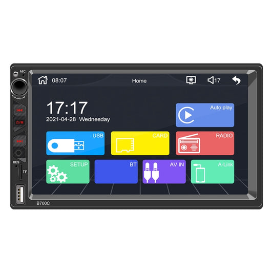 Lettore MP5 universale per auto B700C HD da 7 pollici con Carplay, supporto FM, Bluetooth e scheda TF, B700C