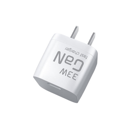 WK WP-U133 Caricabatterie GaN 33W al nitruro di gallio in cubetti di zucchero con cavo dati da USB a USB-C/Type-C, spina CN